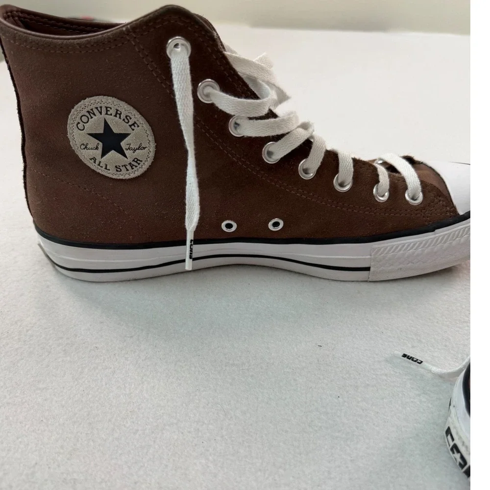 Converse Chuck Taylor All Star CONS Brown Suede High Top Mens 10 Womens 12 - Picture 7 of 14